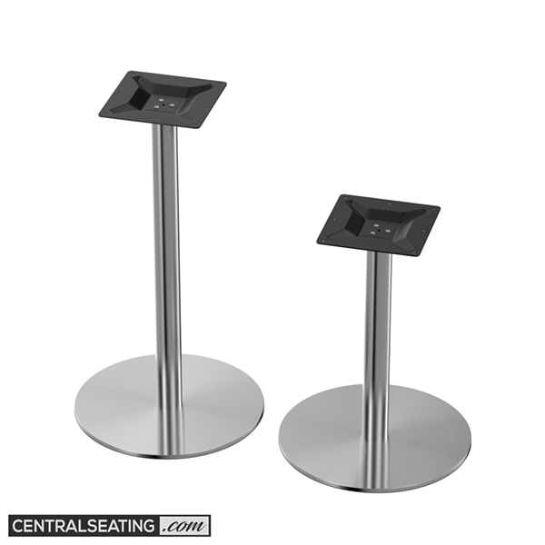 Round Stainless Steel Table Base 18"R - TBSS18R