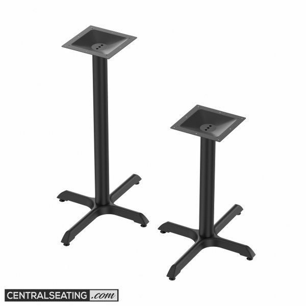 Heavy Duty X Restaurant Table Base, 22"x30" Cross TB2230