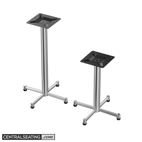 Stainless Steel Table Base 24"x24" Cross TBSS2424