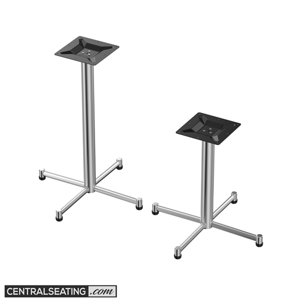 Stainless Steel Table Base 30"x30" Cross TBSS3030
