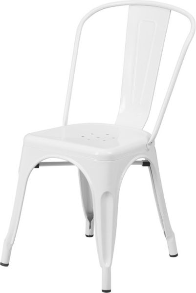 Classic Restaurant Tolix Chair in White Color SC781W