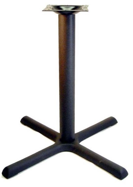 Black Steel Restaurant Table Base 36"x36" - TB3636