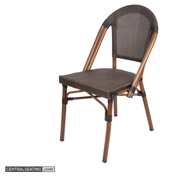 French Bistro Aluminum Outdoor Dining Chair – Lightweight & Stackable