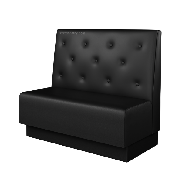 Upholstered Restaurant Booth - Diamond Push Button Back Rest Design B1012-DPB