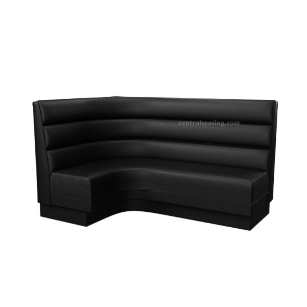 Horizontal Channel Back L Shaped Restaurant Booth B1008