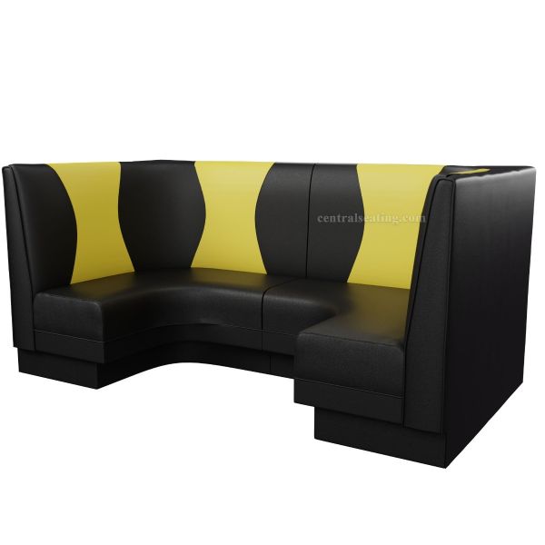Hour Glass [)(] Upholstered U Shaped Restaurant Booth B1020