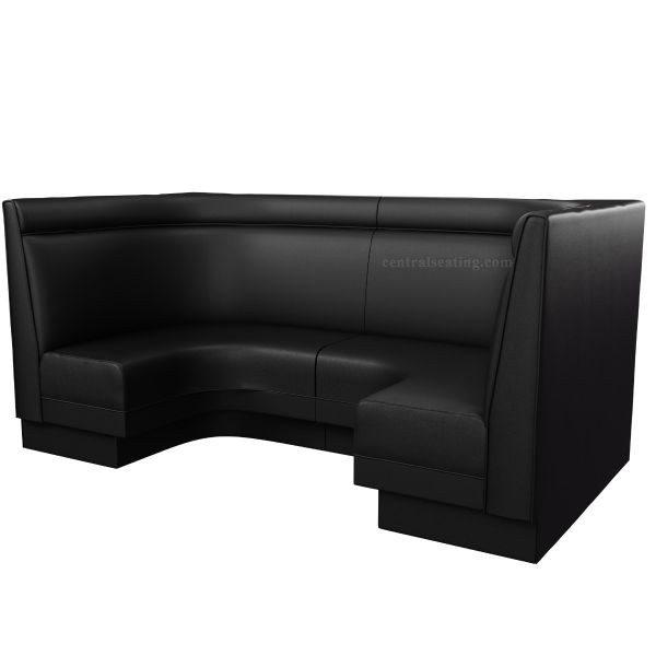 Plain Back U Shaped Booth with Head Roll - B1006