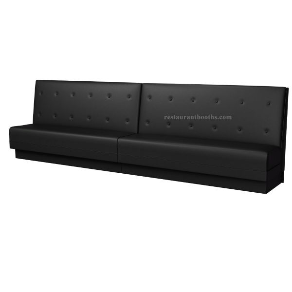 Banquette Restaurant Booth with Push Button Back Design B1012-PB