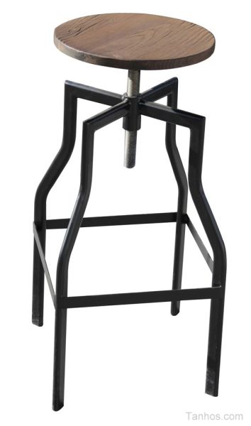 Adjustable Height Swivel Barstool Industrial Style SB200