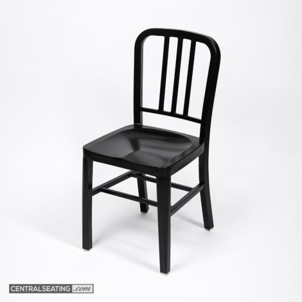Matte Black Replica Navy Chair – Durable Steel Frame & Sleek Finish
