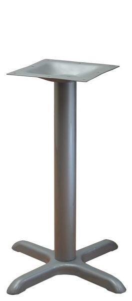 Silver Finish Cross Steel Legs for Table Top 30"x30" - TBS3030