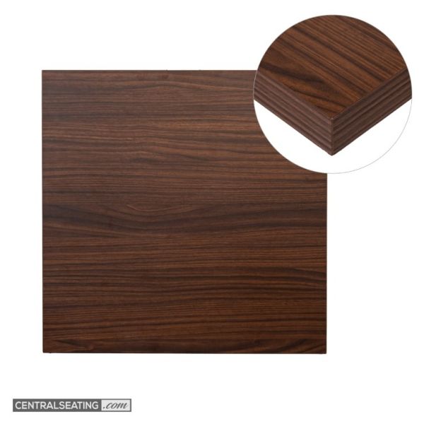 Walnut laminate table top