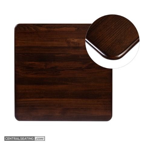 Solid Beechwood Restaurant Table Top – Dark Walnut Finish