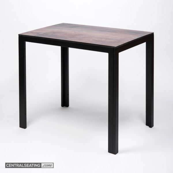 Weathered Oak Commercial Patio Table – ADA Accessible and Built for Durability