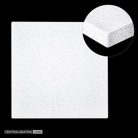 White Color Commercial Quartz Table Top - TQW